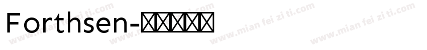 Forthsen字体转换