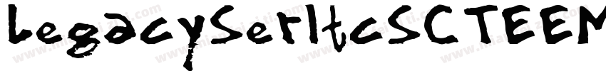 LegacySerItcSCTEEMed字体转换