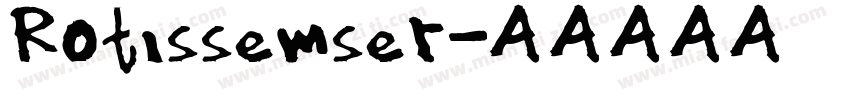 Rotissemser字体转换