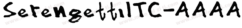 SerengettiITC字体转换