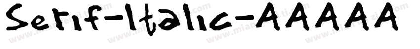 Serif-ltalic字体转换