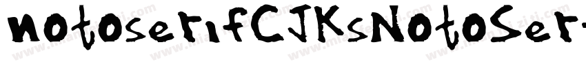 notoserifCJKsNotoSer字体转换