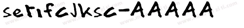 serifcjksc字体转换