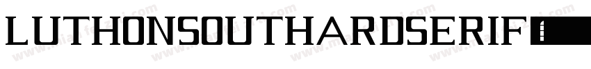 LuthonSouthardSerif字体转换