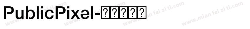 PublicPixel字体转换