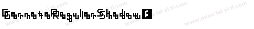 GarnataRegularShadow字体转换