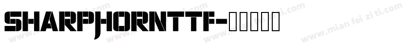 SharpHornttf字体转换