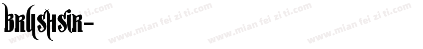 BRUSHSIR字体转换