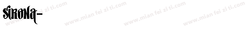 sirona字体转换