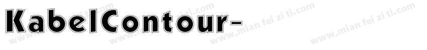 KabelContour字体转换