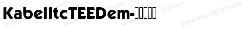 KabelItcTEEDem字体转换