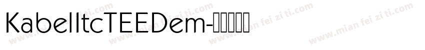 KabelItcTEEDem字体转换