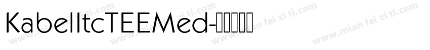 KabelItcTEEMed字体转换