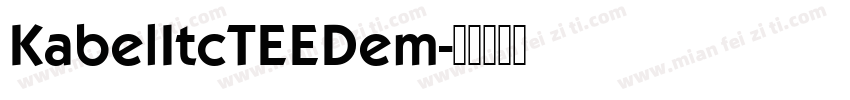 KabelItcTEEDem字体转换