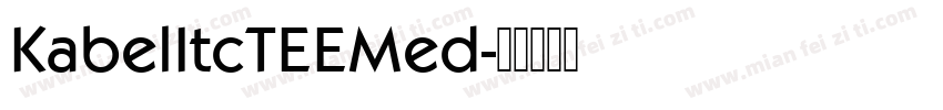 KabelItcTEEMed字体转换