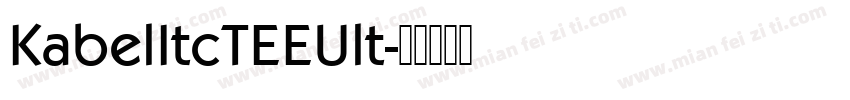 KabelItcTEEUlt字体转换