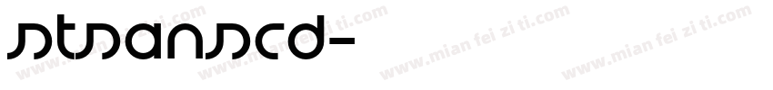 STSansCd字体转换