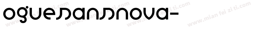 ogueSansNova字体转换