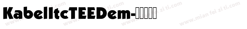 KabelItcTEEDem字体转换