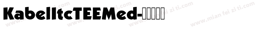 KabelItcTEEMed字体转换