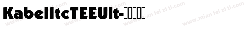 KabelItcTEEUlt字体转换