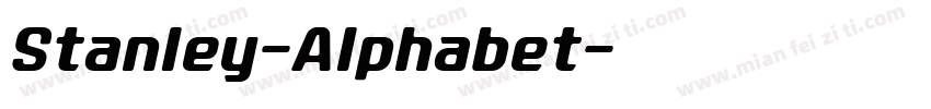 Stanley-Alphabet字体转换