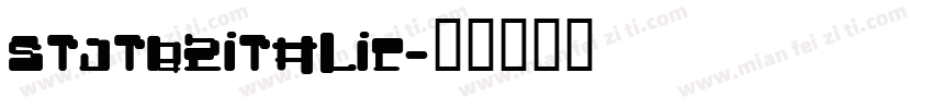 STJTBZITALIC字体转换