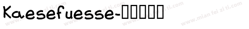 Kaesefuesse字体转换
