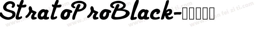 StratoProBlack字体转换