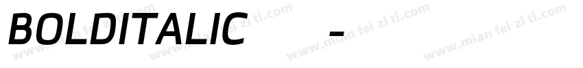 BOLDITALIC字体下载字体转换