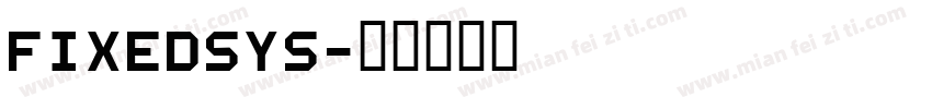 fixedsys字体转换