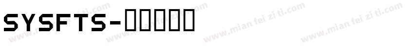 sysfts字体转换