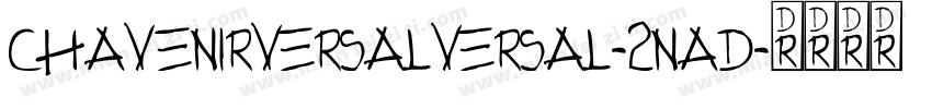 ChavenirVersalVersal-2nAd字体转换