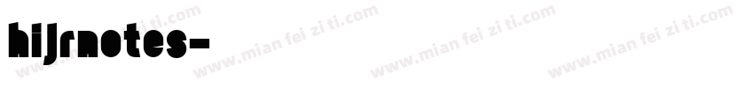 hijrnotes字体转换