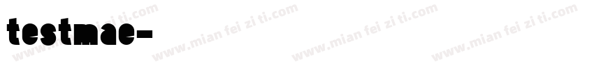 testmae字体转换
