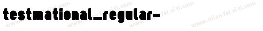 testmational_regular字体转换