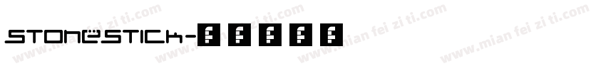 Stonestick字体转换