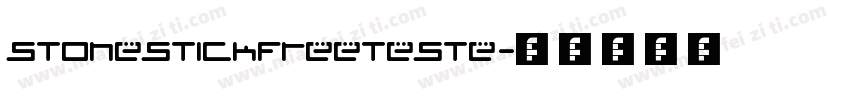 Stonestickfreeteste字体转换