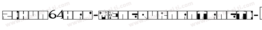 zihun64hao-mengqurnantangti字体转换