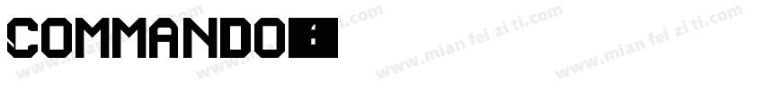 Commando字体转换