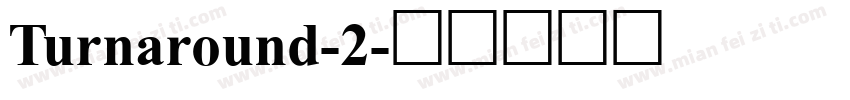 Turnaround-2字体转换
