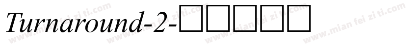Turnaround-2字体转换