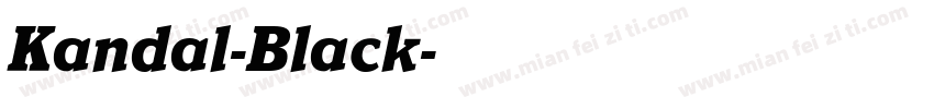 Kandal-Black字体转换