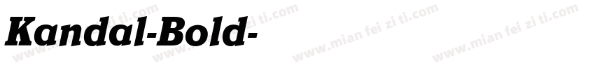 Kandal-Bold字体转换