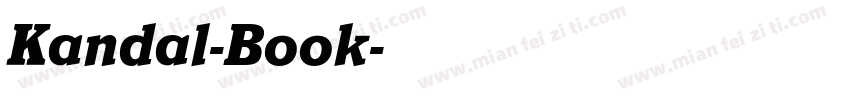 Kandal-Book字体转换