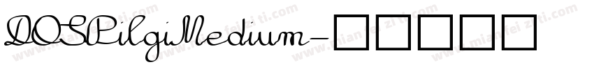 DOSPilgiMedium字体转换