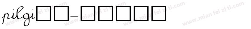 pilgi字体字体转换