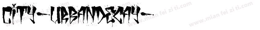 City-UrbanDecay字体转换