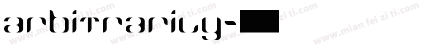 arbitrarily字体转换