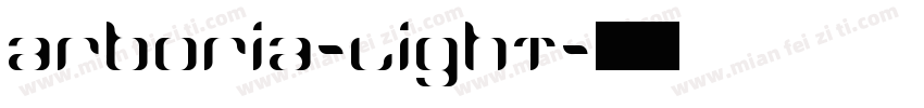 arboria-light字体转换